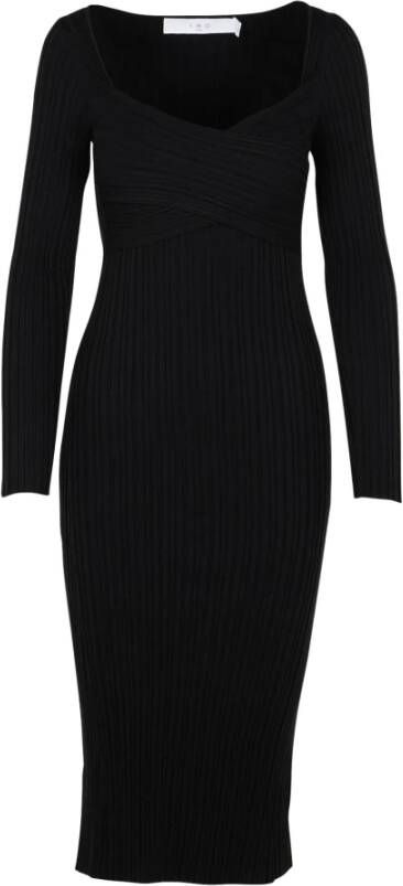 IRO Daggebreide jurk Zwart Dames