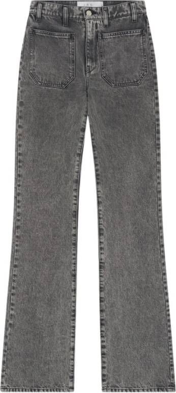 IRO Flared High Rise Jeans Gray Dames