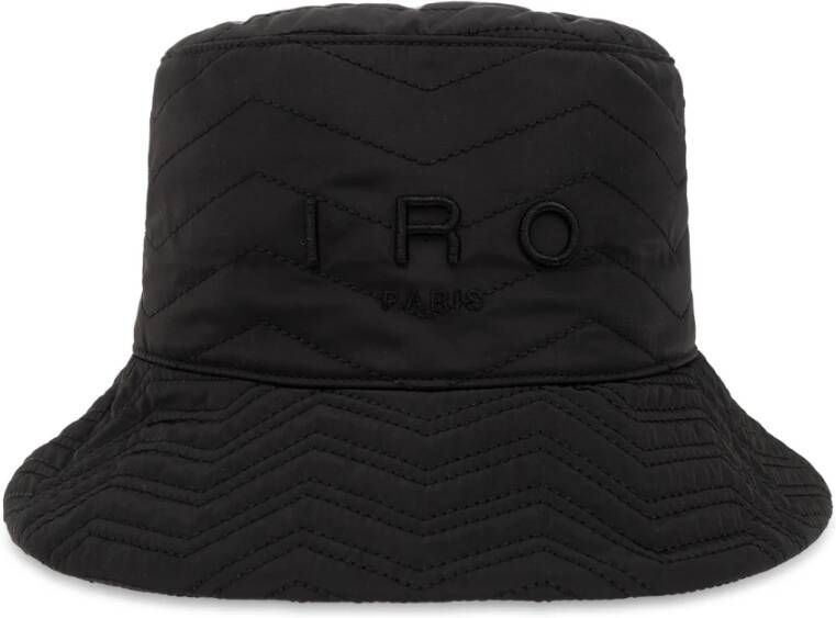 IRO Gewatteerde bucket hoed 'Veneto' Zwart Dames