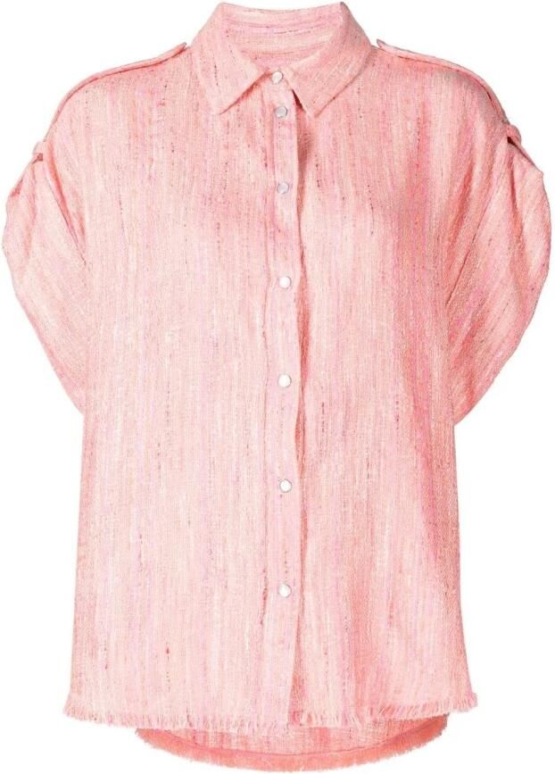 IRO Casual korte mouw shirt in roze Pink Dames