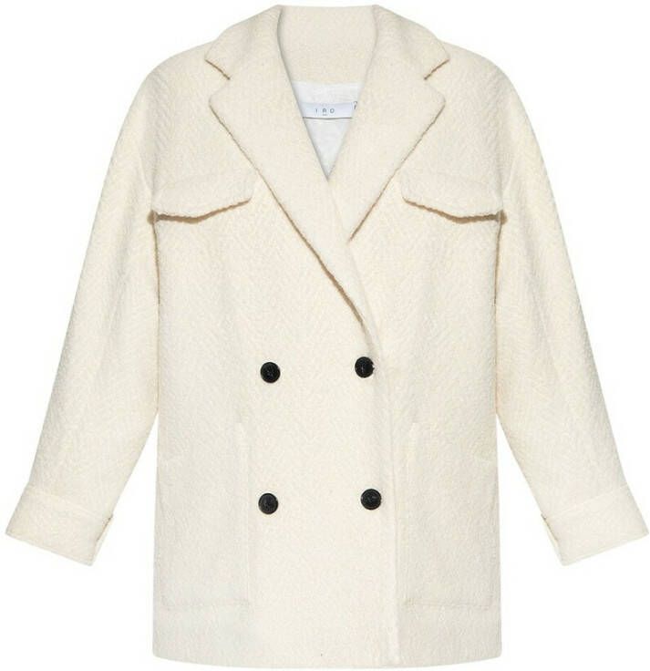 IRO Jas met dubbele rij knopen Beige Dames