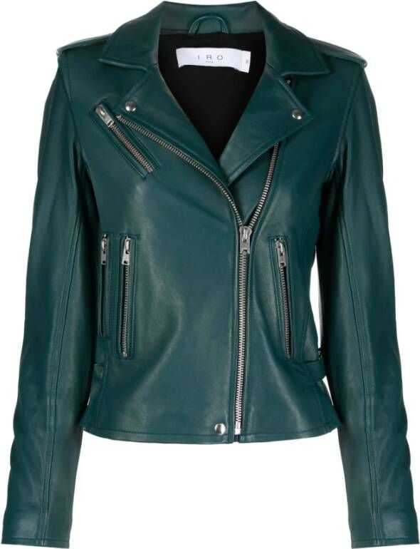 IRO Leather Jackets Groen Dames
