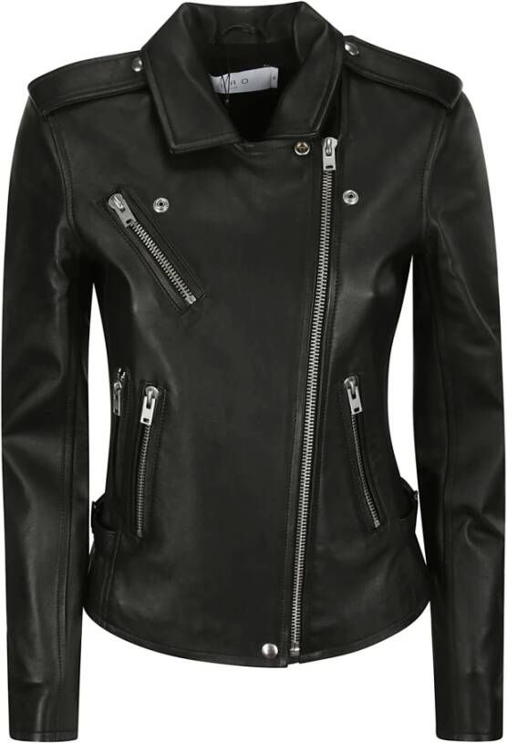 IRO Leather Jackets Black Dames