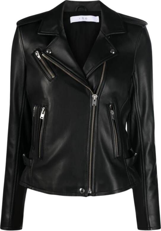 IRO Leather Jackets Zwart Dames
