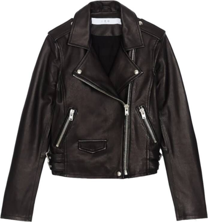 IRO Leather Jackets Zwart Dames