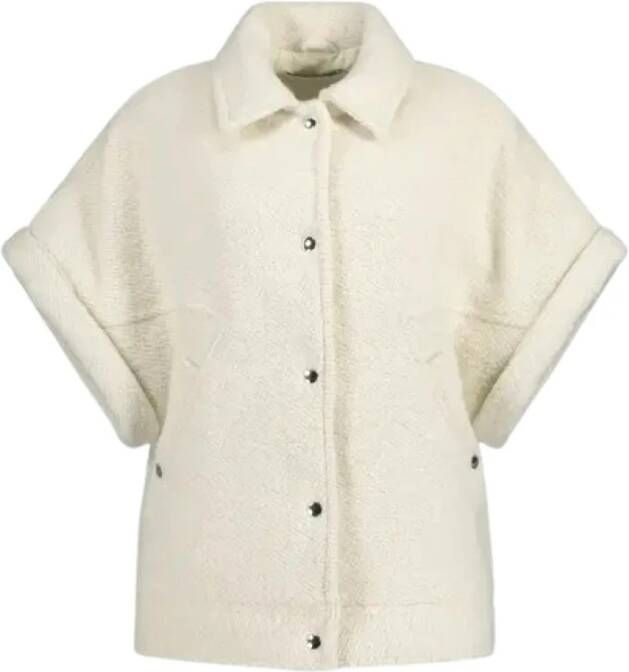 IRO Etoria jas met korte mouwen Beige Dames
