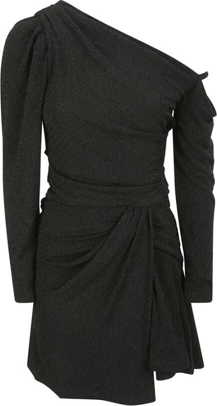 IRO Merimi jurk met lurexdraden Zwart Dames