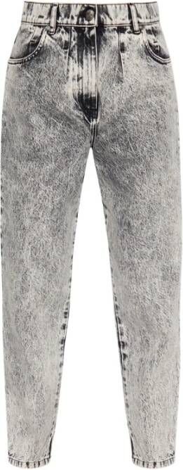 IRO Collie high-tailed geverfde jeans met wortelsnede Grijs Dames