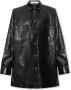 IRO Leren Shirt Alegre Black Dames - Thumbnail 1
