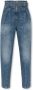 IRO Hoge taille `Indio` Carrot Jeans Blue Dames - Thumbnail 4