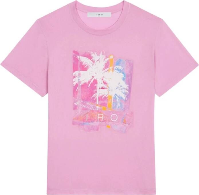 IRO T-shirt Maury Roze Dames