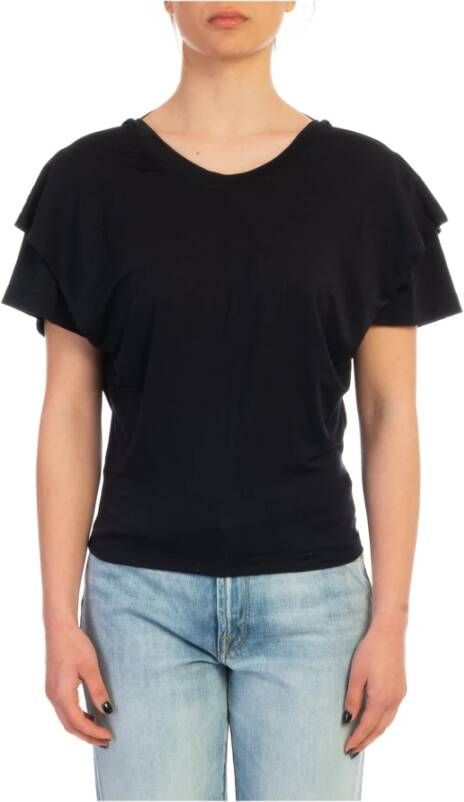 IRO Zwarte Hevata T-Shirt Zwart Dames