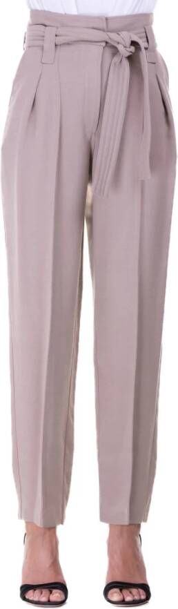 IRO Trousers with tie detail Beige Dames