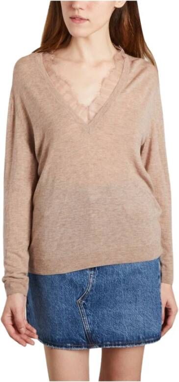 IRO Gebreide kleding met V-hals Beige Dames