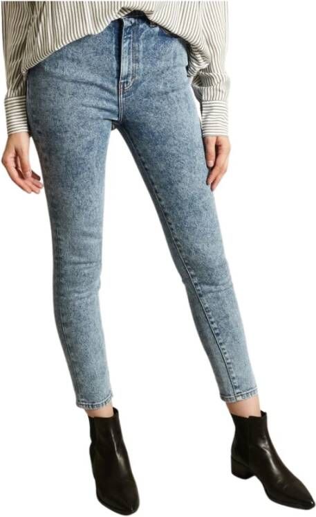 IRO Vintage-wash stretch denim slim fit jeans Blauw Dames