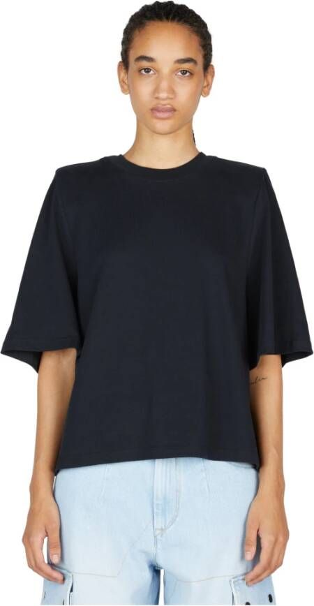 Isabel marant Ben T-shirt met gewatteerde schouders Black Dames
