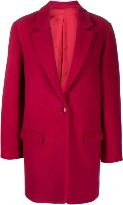 Isabel marant Single-Breasted Coats Rood Dames