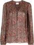 Isabel marant Bloemenprint Top Kleur: 50Bw-Brown Bruin Dames - Thumbnail 1