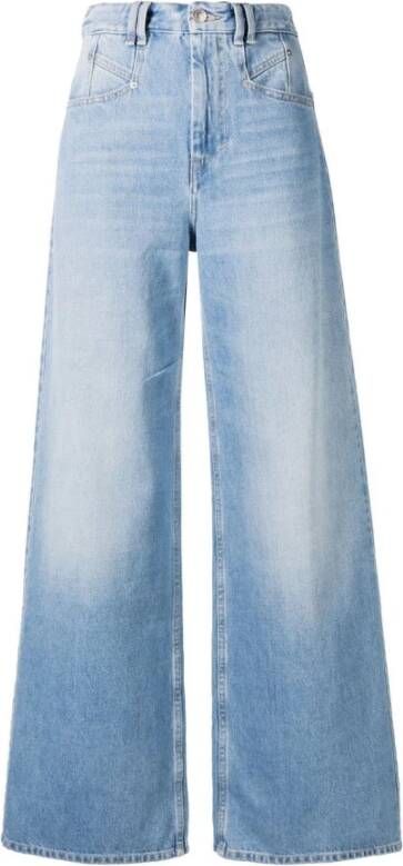 Isabel marant Brede jeans Blauw Dames
