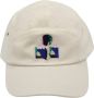 Isabel marant Tedji Baseball Cap met Multicolor Logo Borduursel White Dames - Thumbnail 1
