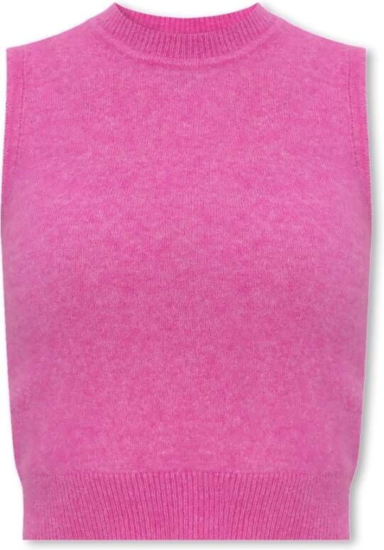 Isabel Marant Étoile Ametis vest met logo Roze Dames