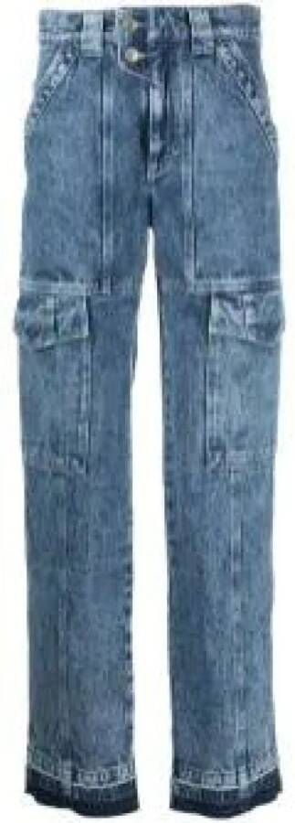 Isabel Marant Étoile Cargo-pocket rechte jeans Blauw Dames