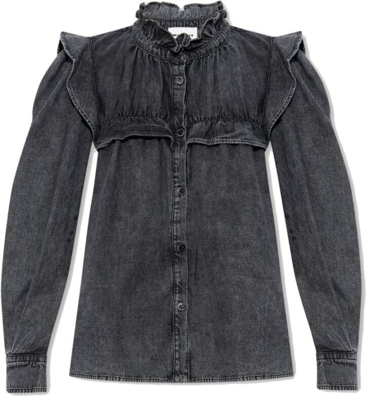 Isabel Marant Étoile Stijlvolle Marant Etoile Blouse bij Leurink Mode Gray Dames