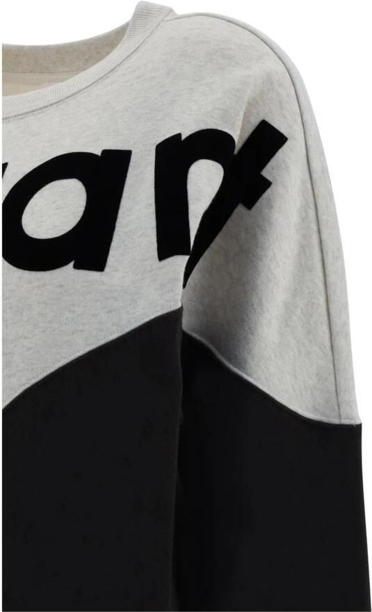 Isabel Marant Étoile Katoenen sweatshirt met geribbelde ronde hals Multicolor Dames - Foto 4