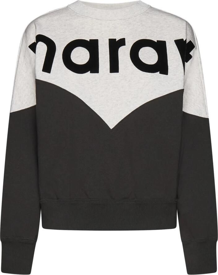 Isabel Marant Étoile Katoenen sweatshirt met geribbelde ronde hals Multicolor Dames