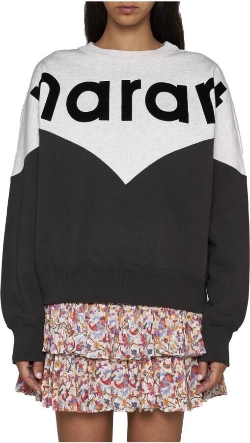 Isabel Marant Étoile Katoenen sweatshirt met geribbelde ronde hals Multicolor Dames - Foto 5