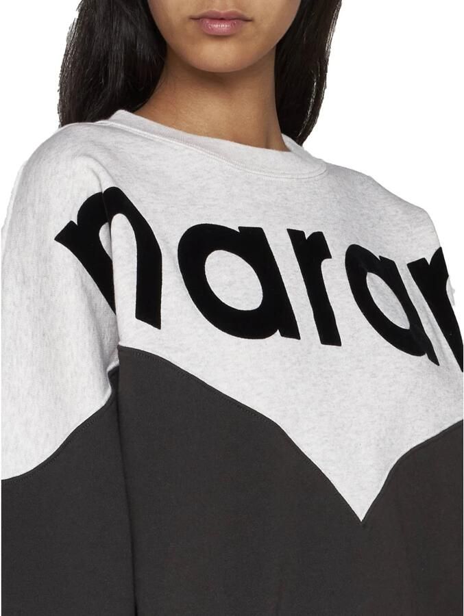 Isabel Marant Étoile Katoenen sweatshirt met geribbelde ronde hals Multicolor Dames - Foto 2
