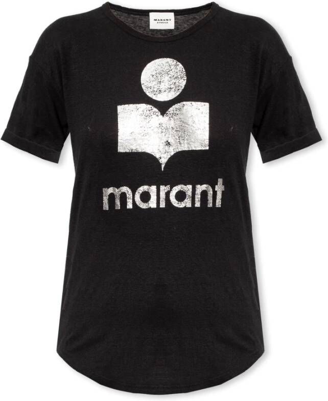 Isabel Marant Étoile Koldi Ts0004Fa A1N10E Dames T-shirt Black Dames