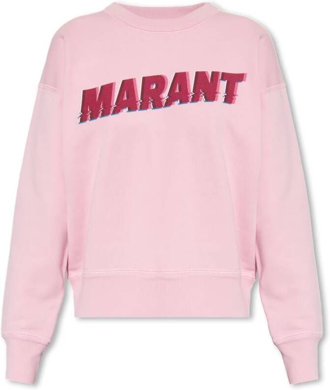 Isabel Marant Étoile Mobyli Sweatshirt 88% Katoen 12% Polyester Pink Dames
