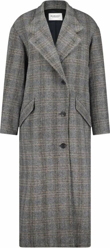 Isabel Marant Étoile Single-Breasted Coats Grijs Dames