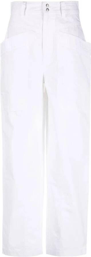 Isabel Marant Étoile Straight Trousers White Dames