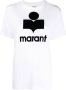 Isabel Marant Étoile Zewel T-Shirt met Flock Logo White Dames - Thumbnail 1