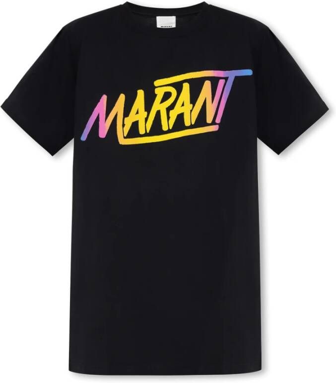 Isabel Marant Étoile Zaffer T-shirt Zwart Dames