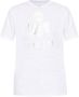 Isabel Marant Étoile Vintage Metallic Logo T-Shirt White Dames - Thumbnail 3