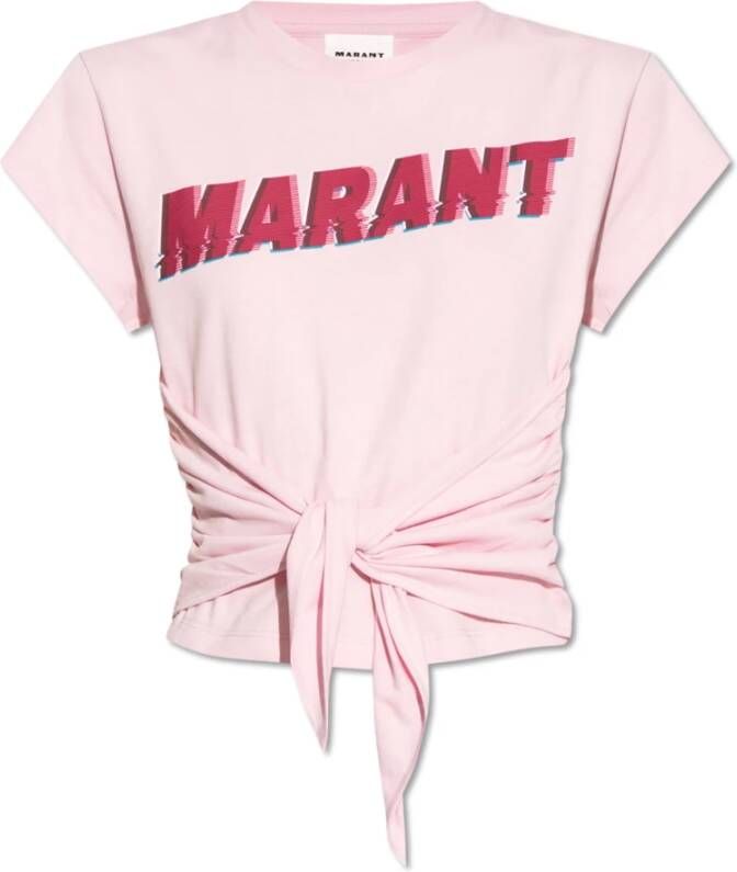 Isabel Marant Étoile Zodya T-shirt Roze Dames