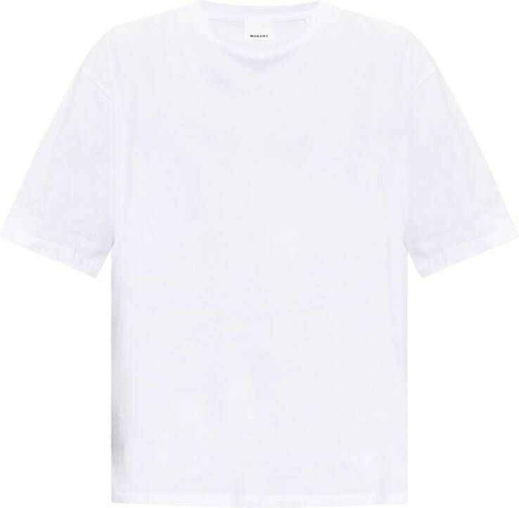 Isabel marant Guizy katoenen T-shirt White Heren