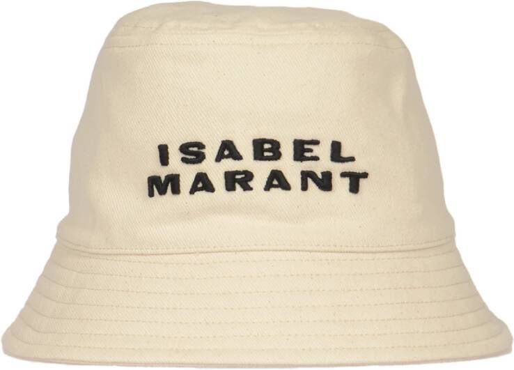 Isabel marant Emmerhoed met logo Beige Dames