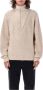 Isabel marant Heren Trui met Hoge Kraag en Kabelbreisel Beige Heren - Thumbnail 1