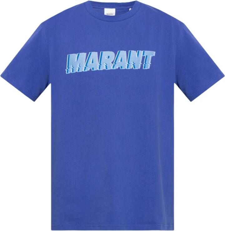 Isabel marant Honore T-shirt Blauw Heren