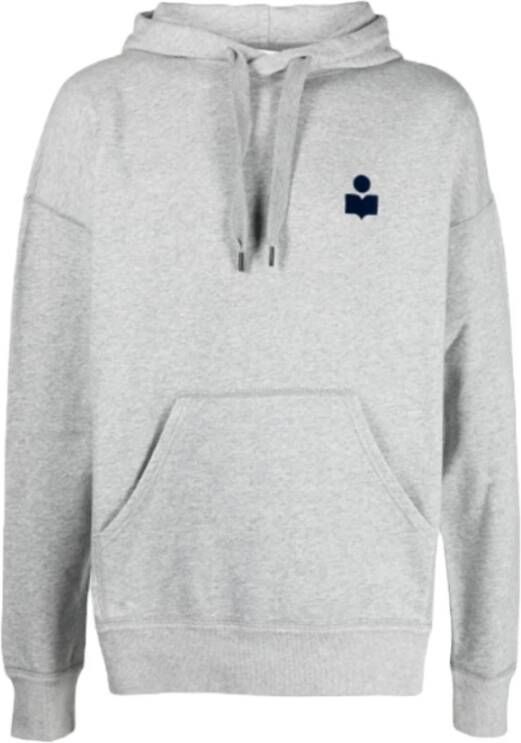 Isabel marant Grijze hoodie met logo Gray Heren