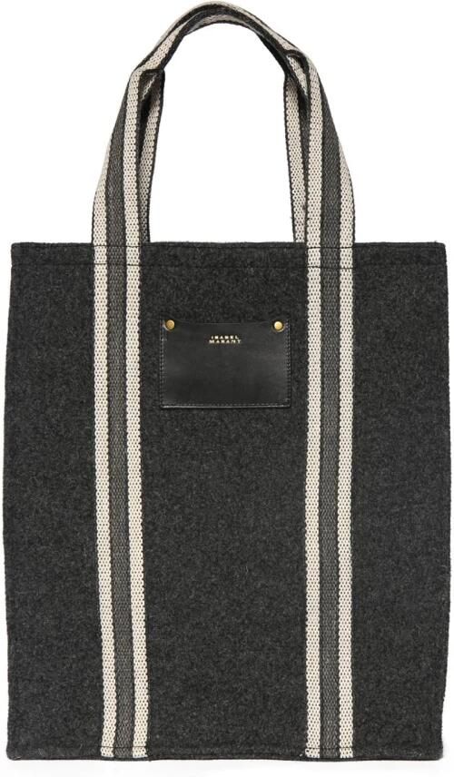 Isabel marant Shoppers & Totes Aruba Puebla Logo Patch Tote Bag in grijs - Foto 3