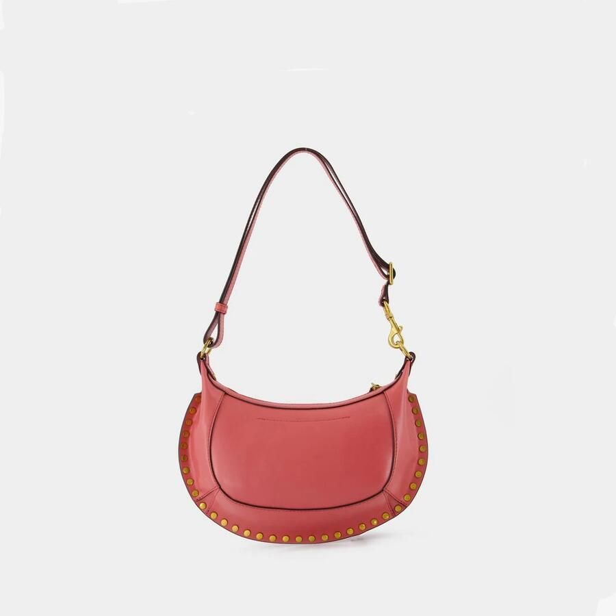 Isabel marant Roze Leren Moon Portemonnee met Verstelbare Band Pink Dames - Foto 2