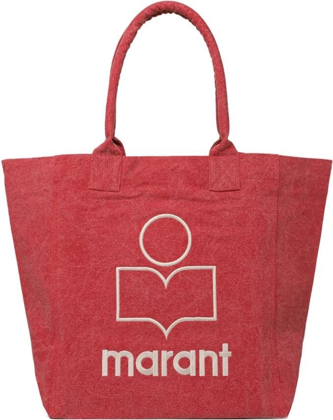 Isabel marant Totes & shoppers Yenky Gz Shopper Bag Cotton Red in rood - Foto 4