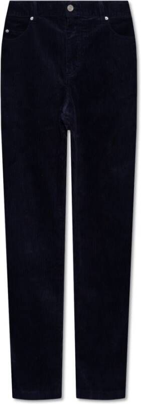 Isabel marant Jorje ribfluwelen broek Blauw Heren