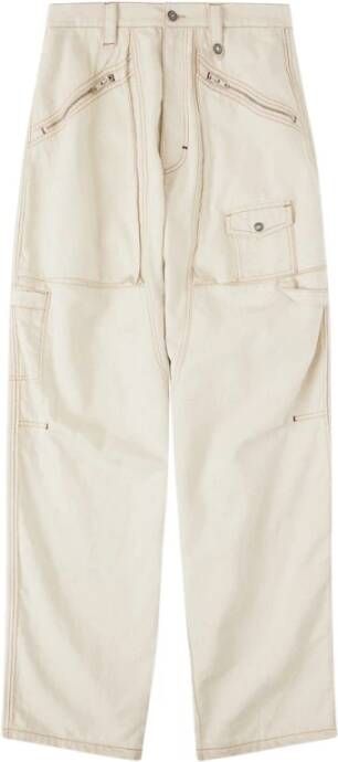 Isabel marant Leather Trousers Beige Heren