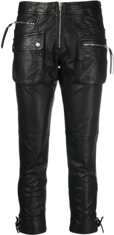 Isabel marant Leather Trousers Zwart Dames